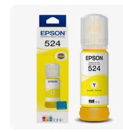 TINTA EPSON 524 ORIGINAL AMARILLO