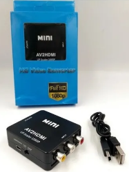 ADAPTADOR DE VIDEO DE RCA A HDMI CAJA AZUL